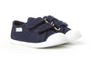 Bambas con doble velcro en lona Azul Marino