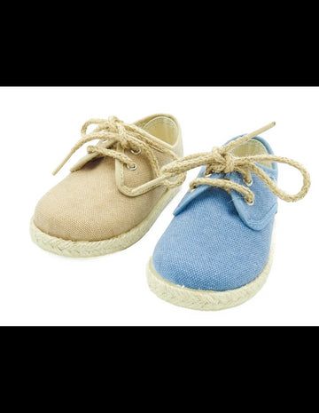 Blucher esparteña con cordones tipo soga Arena