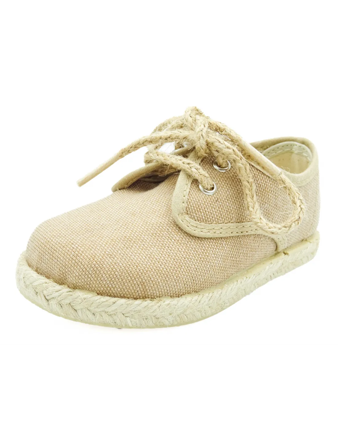 Blucher esparteña con cordones tipo soga Arena