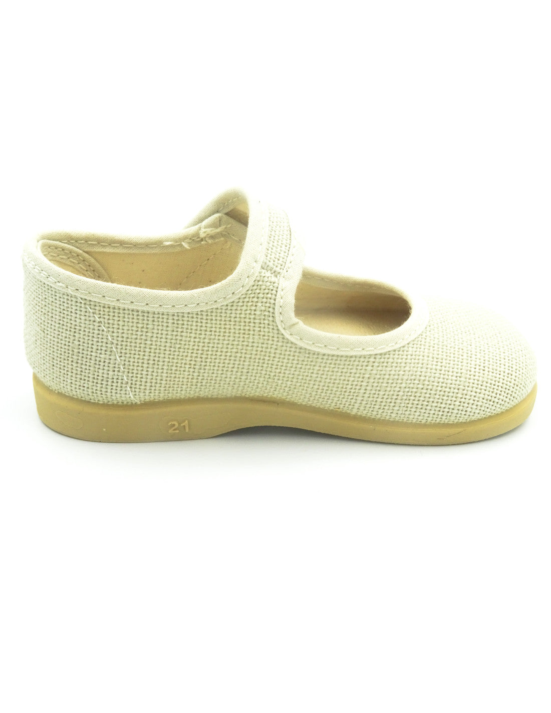 Merceditas tipo lino Beige
