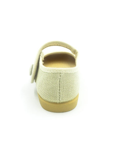 Merceditas tipo lino Beige