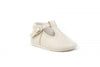 Pepito en piel suela blanda Beige