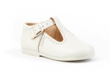 Pepito en piel con hebilla Beige