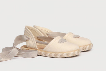 Alpargatas  con suela trenzada Beige