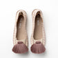 Alpargatas tejidas con pompones tallas 34-41 Rosina ADULTS