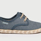Blucher en lino con suela trenzada y cordones Jeans