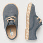 Blucher en lino con suela trenzada y cordones Jeans