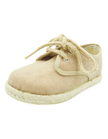 Blucher esparteña con cordones tipo soga Arena