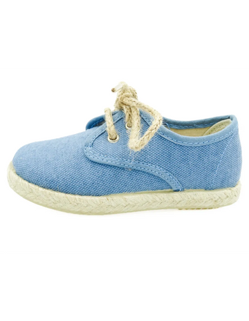 Blucher esparteña con cordones tipo soga Jeans