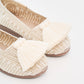 Alpargatas tejidas con pompones tallas 34-41 Daily cream ADULTS