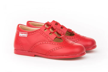 Inglesitos con cordones Rojo