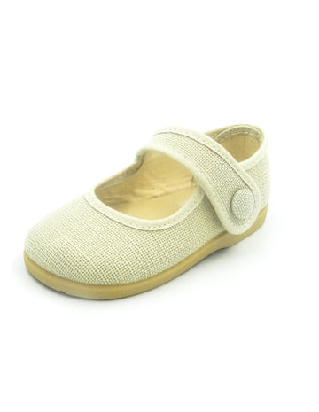 Merceditas tipo lino Beige