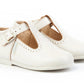 Pepito en piel con hebilla Beige