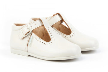 Pepito en piel con hebilla Beige