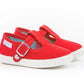 Pepitos en lona Rojo