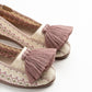 Alpargatas tejidas con pompones tallas 26-33 Rosina KIDS