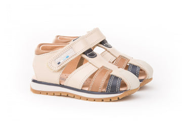 Sandalias con velcro Beige