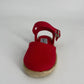Zapatillas tipo esparteñas Rojo