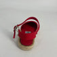 Zapatillas tipo esparteñas Rojo
