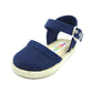 Zapatilla tipo esparteña lisas con puntillas Azul Marino