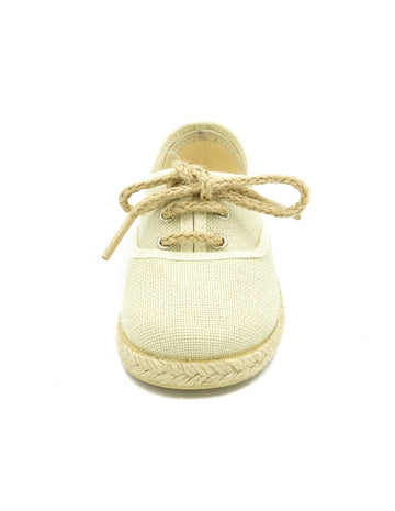 Zapatos de esparteña con cordones tipo soga beige