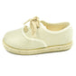 Zapatos de esparteña con cordones tipo soga beige