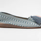 Alpargatas tejidas con pompones tallas 26-33 Blue Smoke KIDS