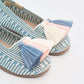 Alpargatas tejidas con pompones tallas 26-33 Blue Smoke KIDS