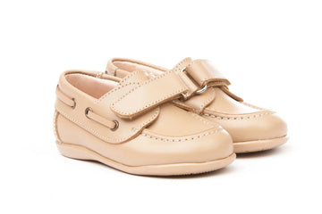 Nauticos napa con velcro Camel
