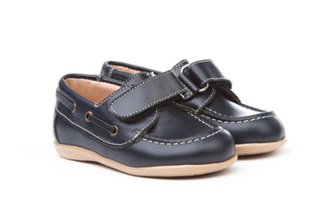 Nauticos napa con velcro Azul Marino