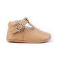 Pepito en piel suela blanda Camel