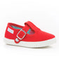 Pepitos en lona Rojo
