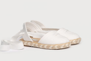 Alpargatas  con suela trenzada Blanco